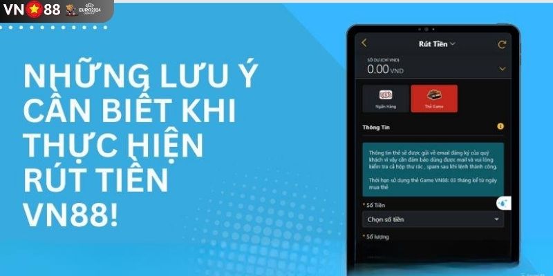 Vài nét quan trọng khi tham gia rút tiền